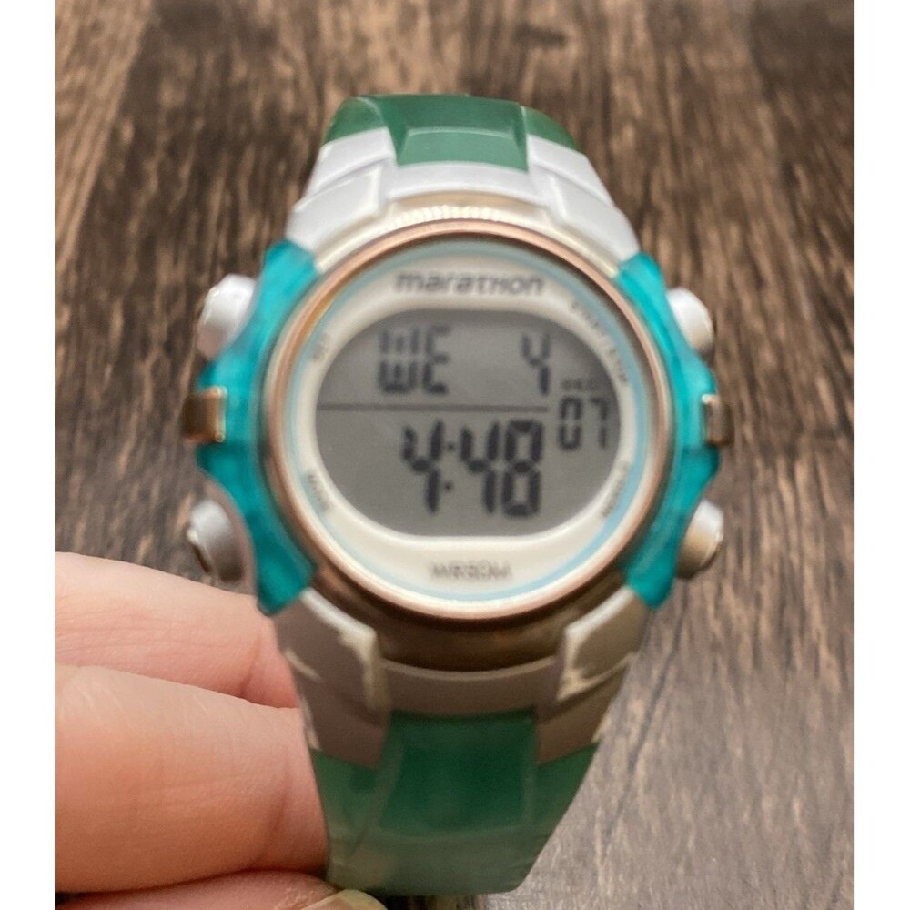 Marathon T5K817 digital  turquoise women's sports watch